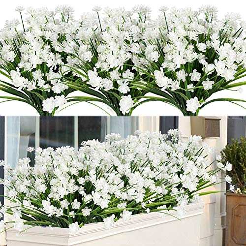 ArtBloom 8 Bundles Outdoor Artificial Fake
