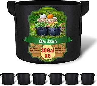 Gardzen 6-Pack 30 Gallon Grow Bags