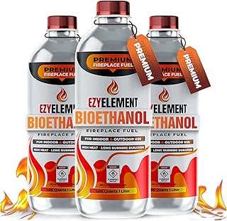 Premium Bioethanol Fireplace Fuel 3x1 Liter