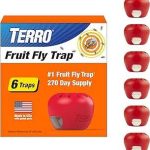 Terro Fruit Fly Traps Indoors (6