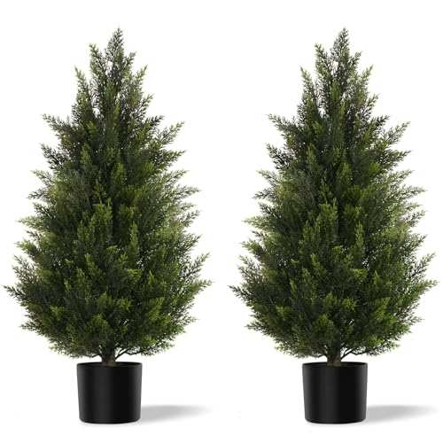 Vitalismo Artificial Topiary Cedar Trees 3FT