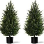 Vitalismo Artificial Topiary Cedar Trees 3FT