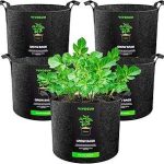 VIVOSUN 5-Pack 5 Gallon Grow Bags