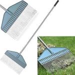 YEELOR Thatch Rake 66 Inch Adjustable