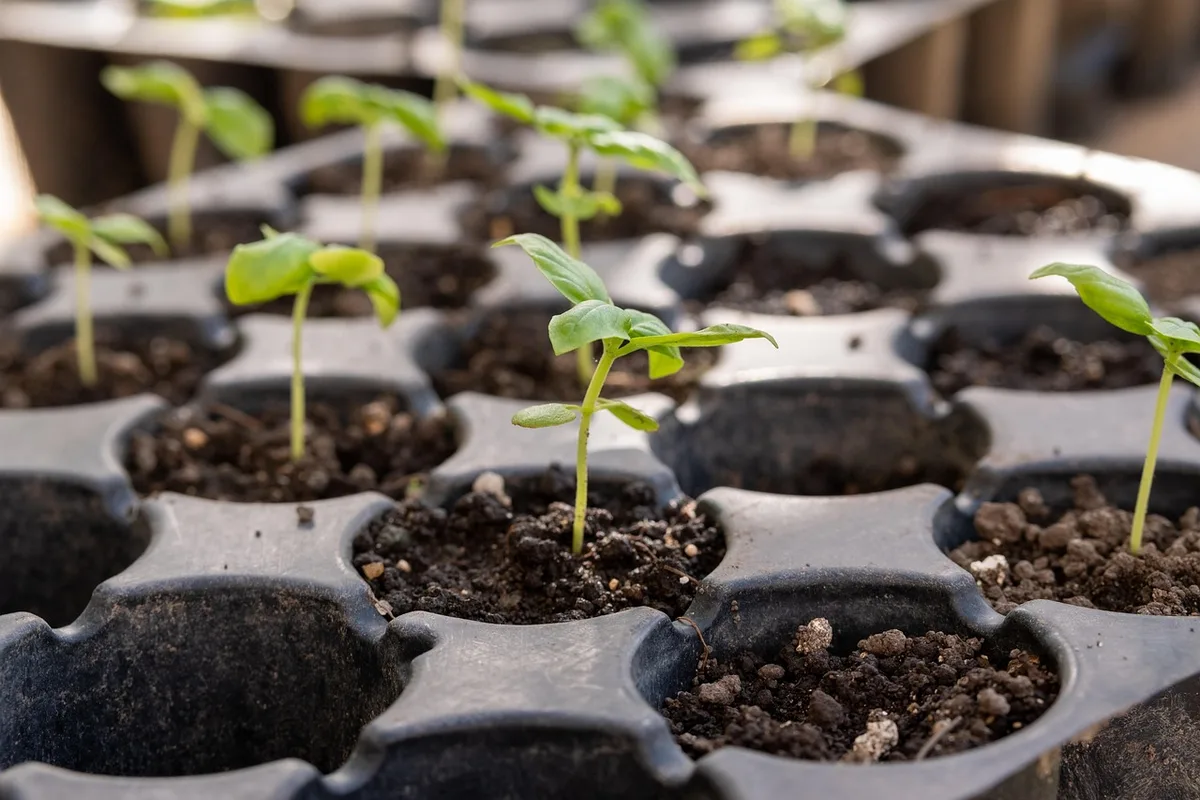 annual vinca seedling tray