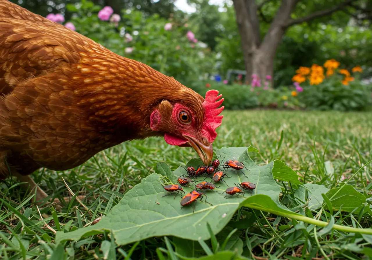 backyard chicken flock scratching ground