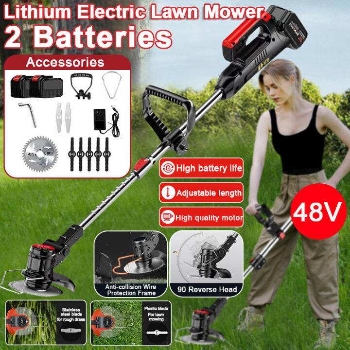 cordless self-propelled walk-behind lawn mower