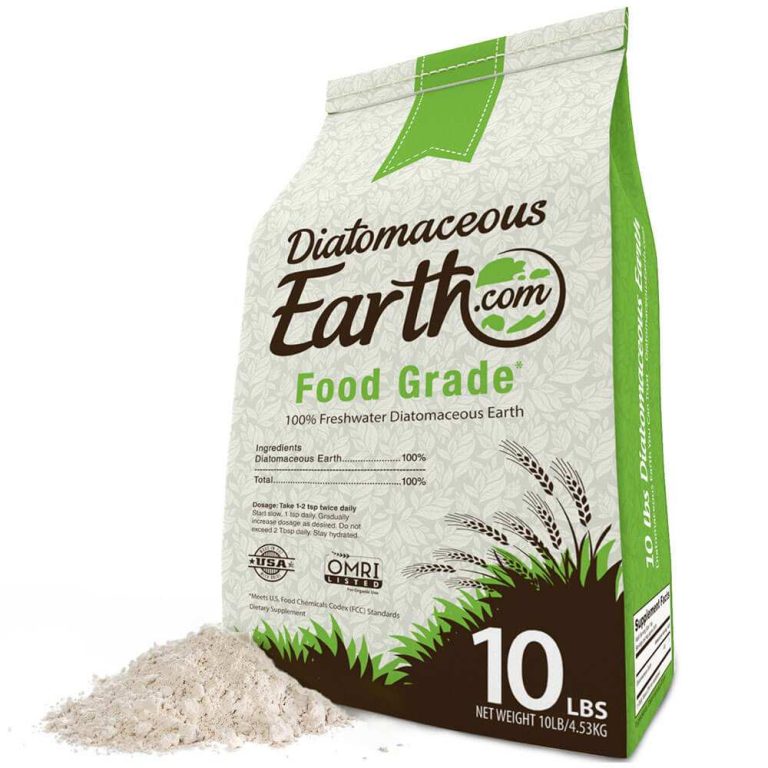 diatomaceous earth powder close up