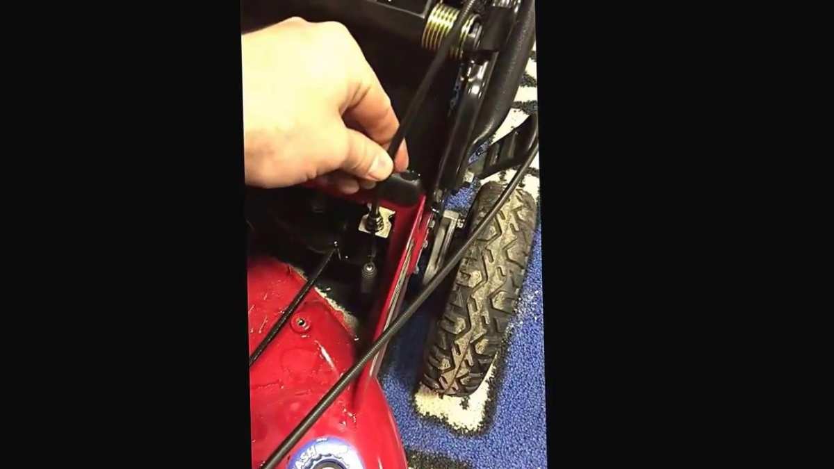 drive cable adjustment
