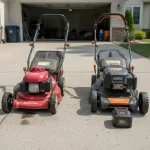 gas vs battery self-propelled lawn mower