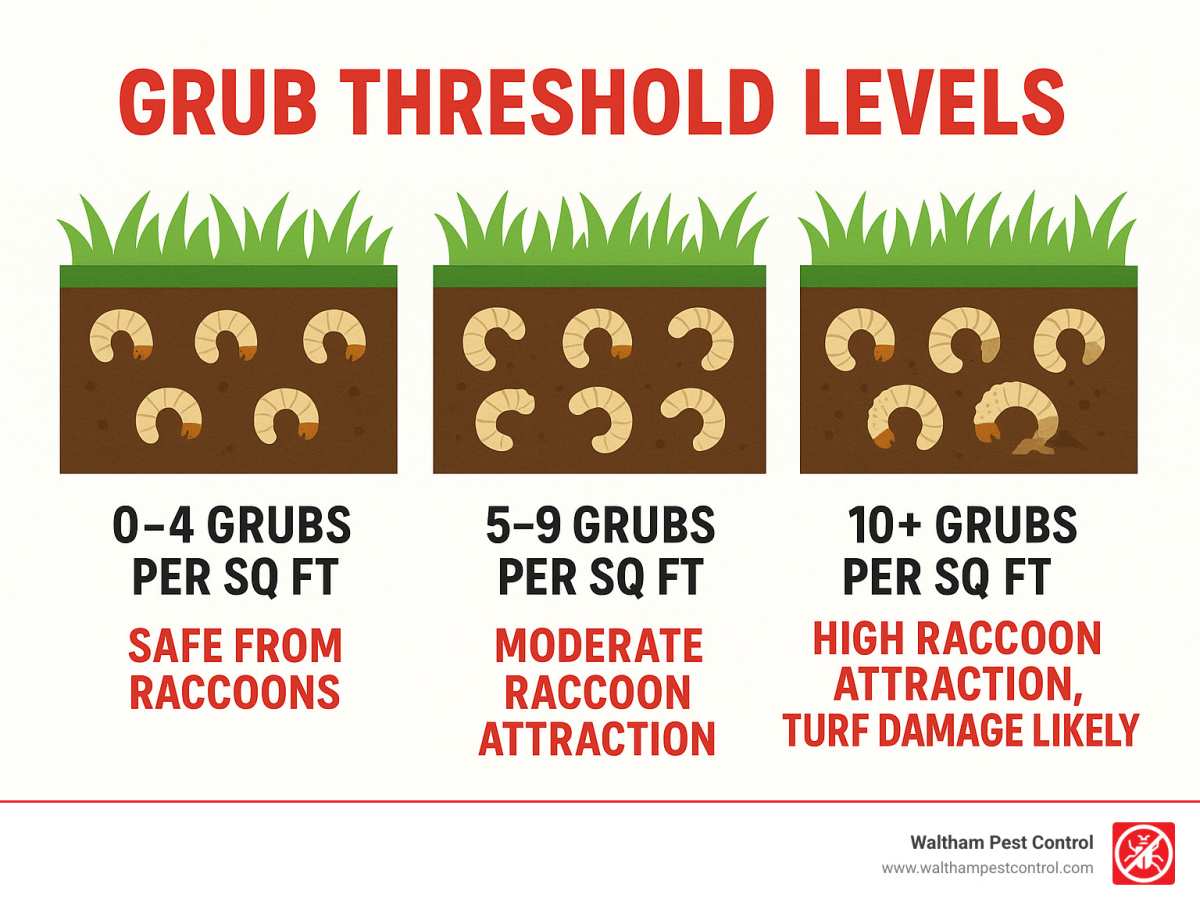 grub damage threshold square foot