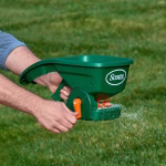 grub killer granules on lawn