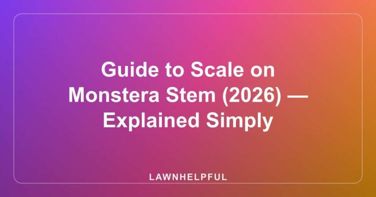 Guide to Scale on Monstera Stem (2026) — Explained Simply