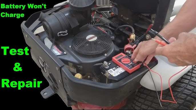 lawn mower maintenance oil and battery