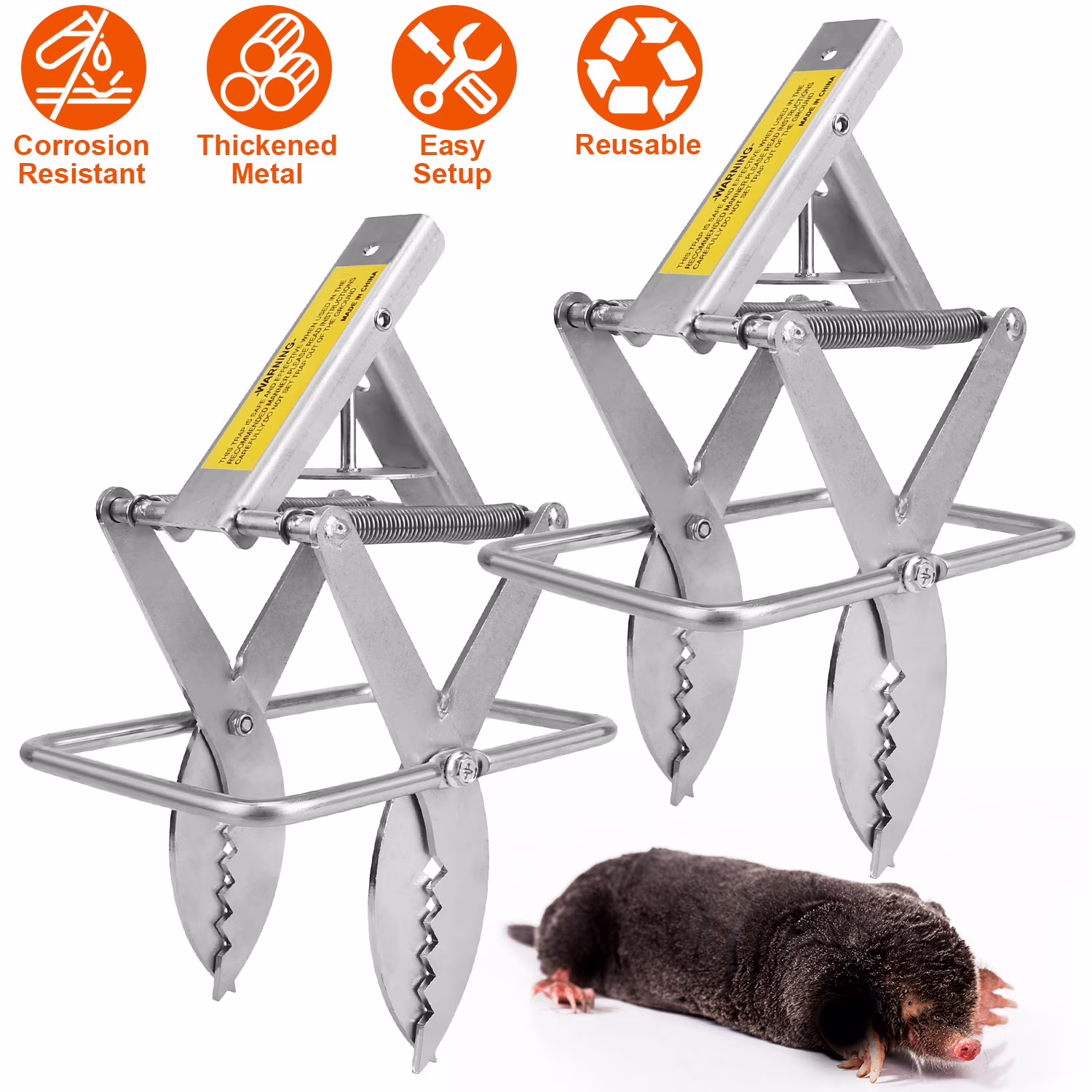 mole trap scissor jaw