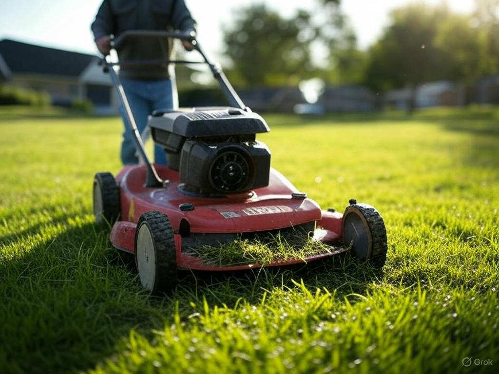 self-propelled lawn mower