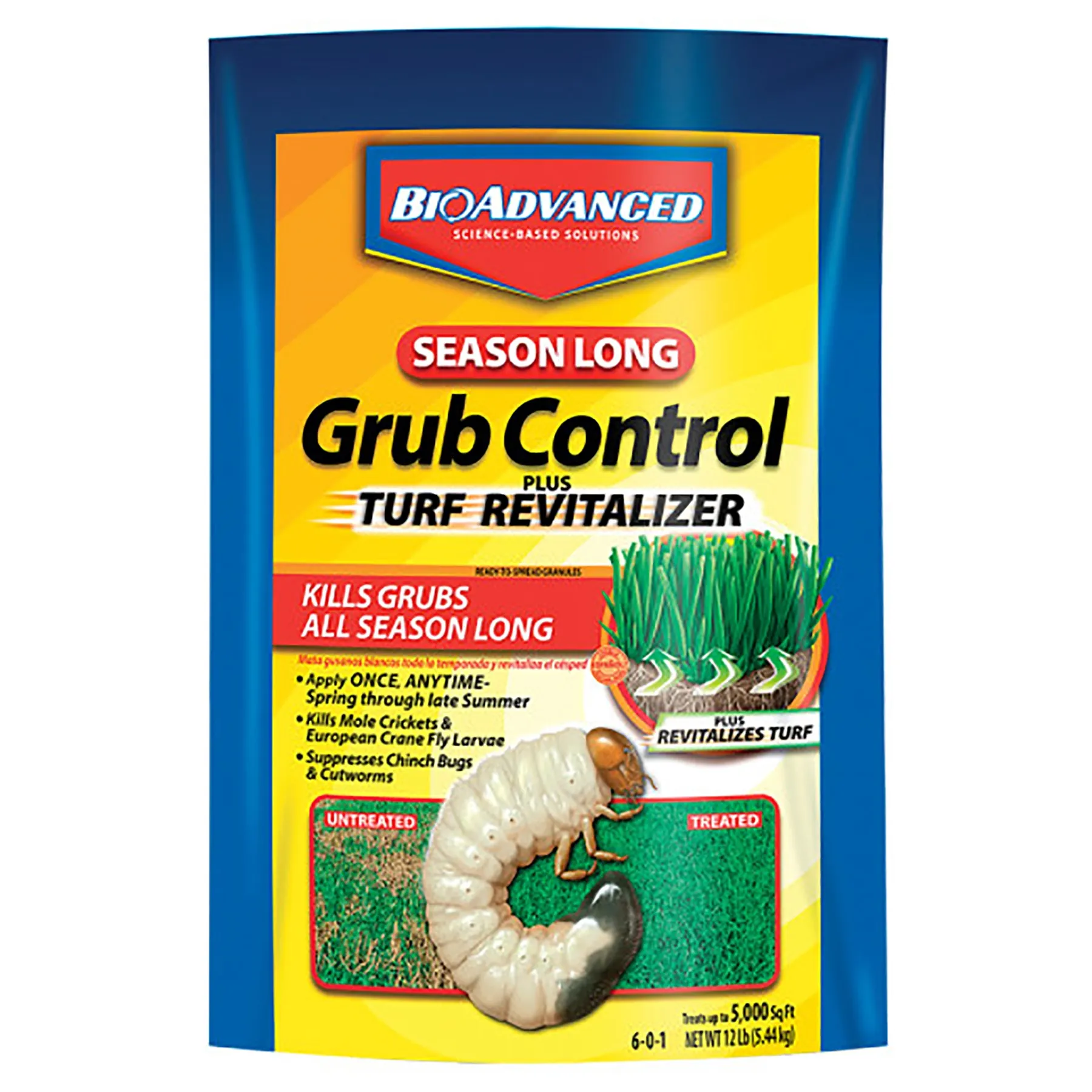 spreading granular lawn insecticide