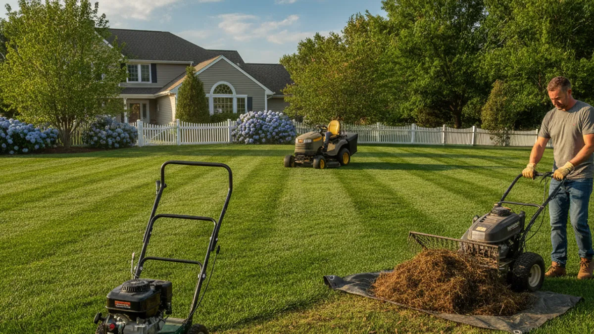 The Physical Side: Aeration, Dethatching, and Mowing