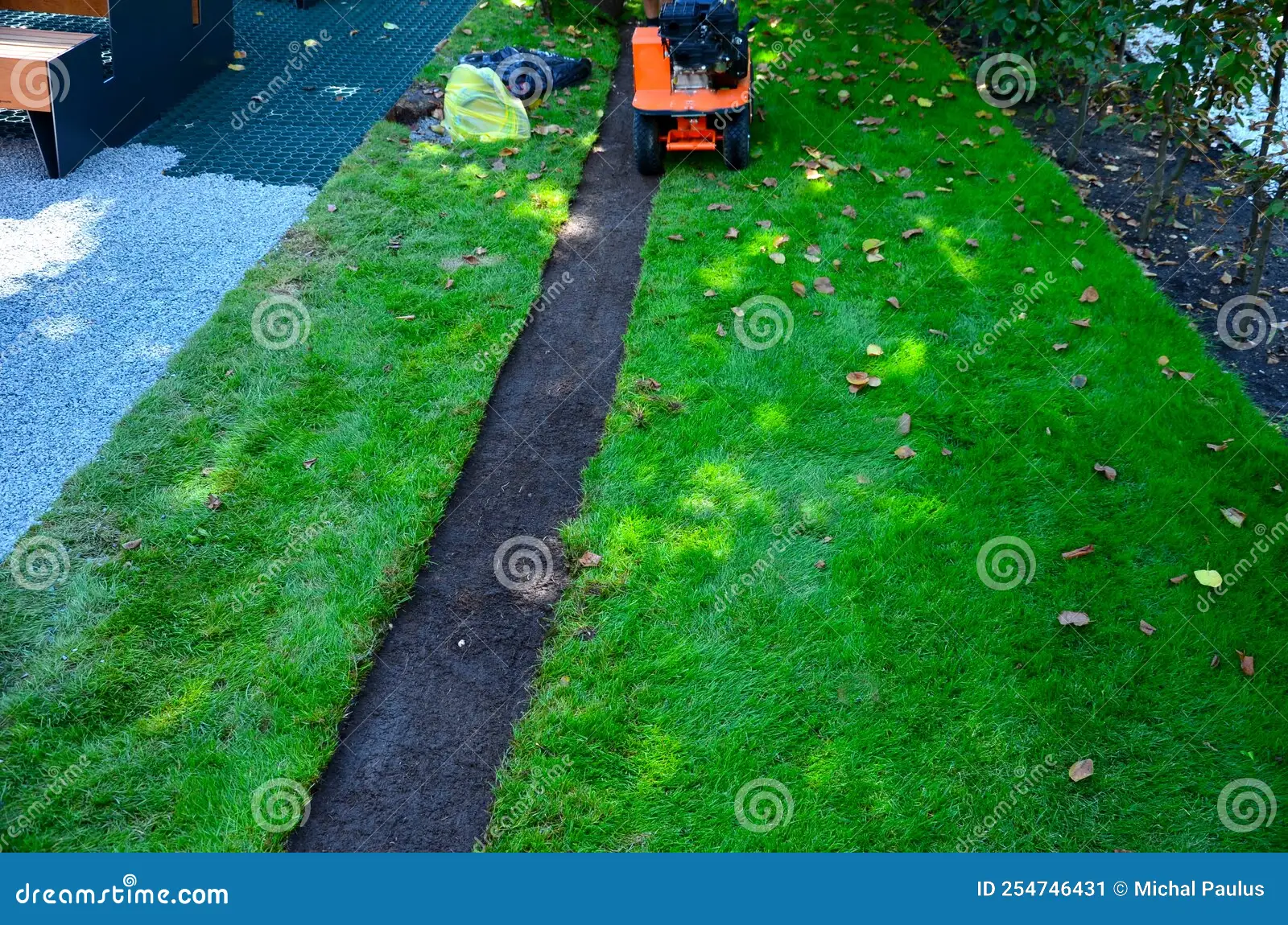 tug test lawn turf peeling back
