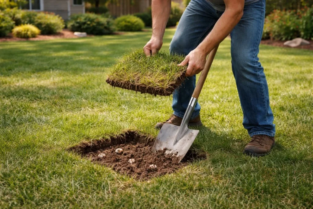 digging test grub count