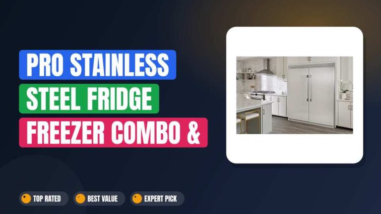 Pro Stainless Steel Fridge Freezer Combo & Trim