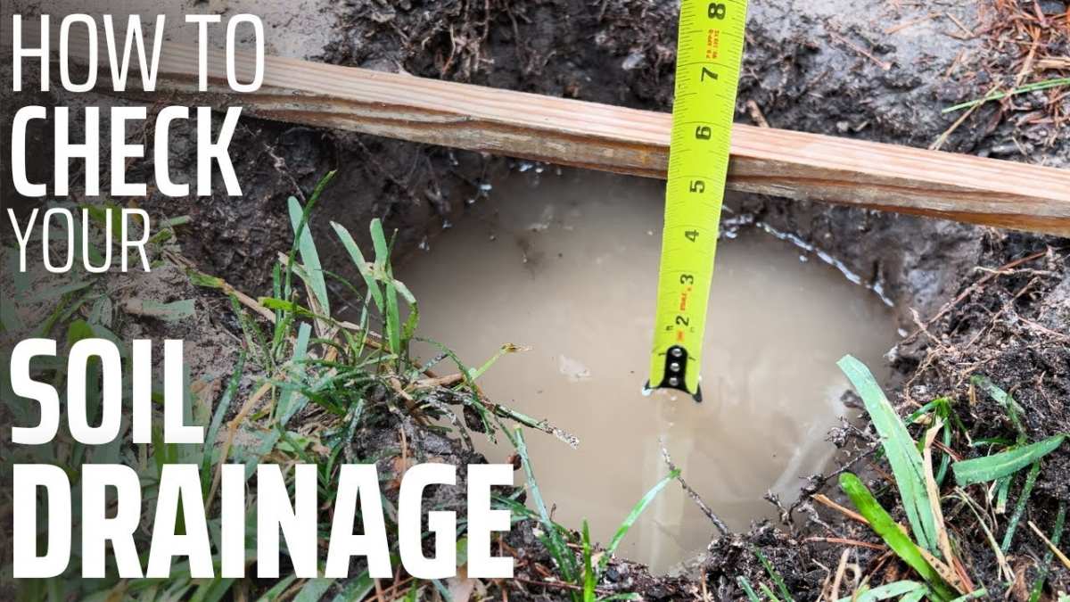soil drainage test