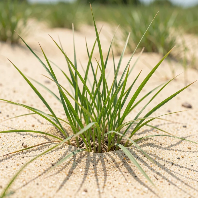 What grass grows best in sandy soil?