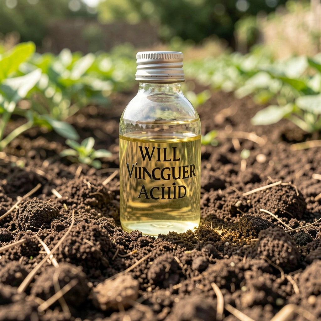 Will vinegar make soil acidic?