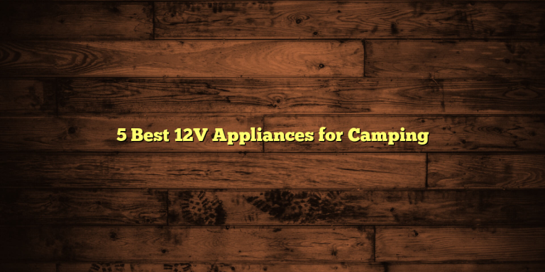 5 Best 12V Appliances for Camping
