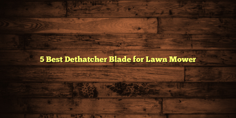 5 Best Dethatcher Blade for Lawn Mower