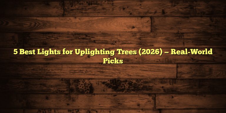 5 Best Lights for Uplighting Trees (2026) — Real-World Picks