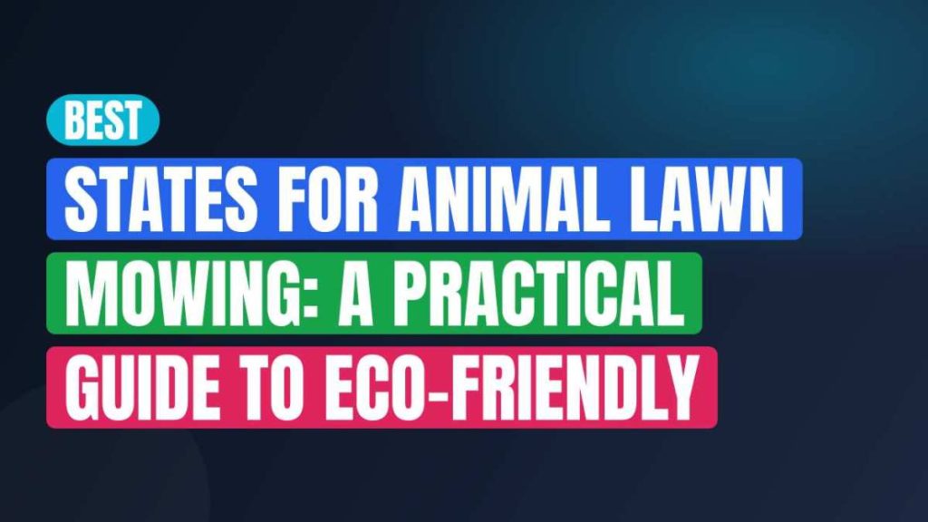 Best States for Animal Lawn Mowing: A Practical Guide to Eco-Friendly Yards