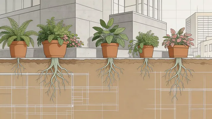 drainage holes