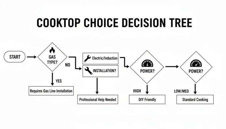 gas grill burner count decision flowchart