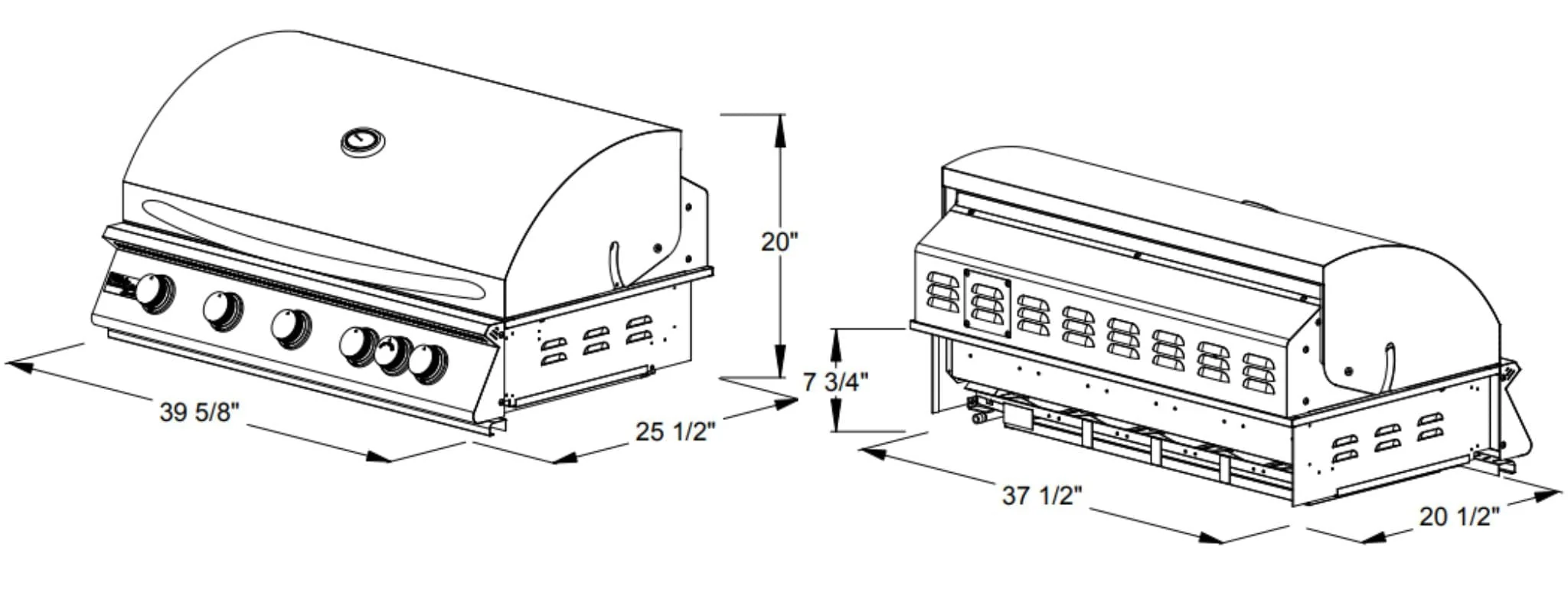 gas grill cooking space calculation workflow