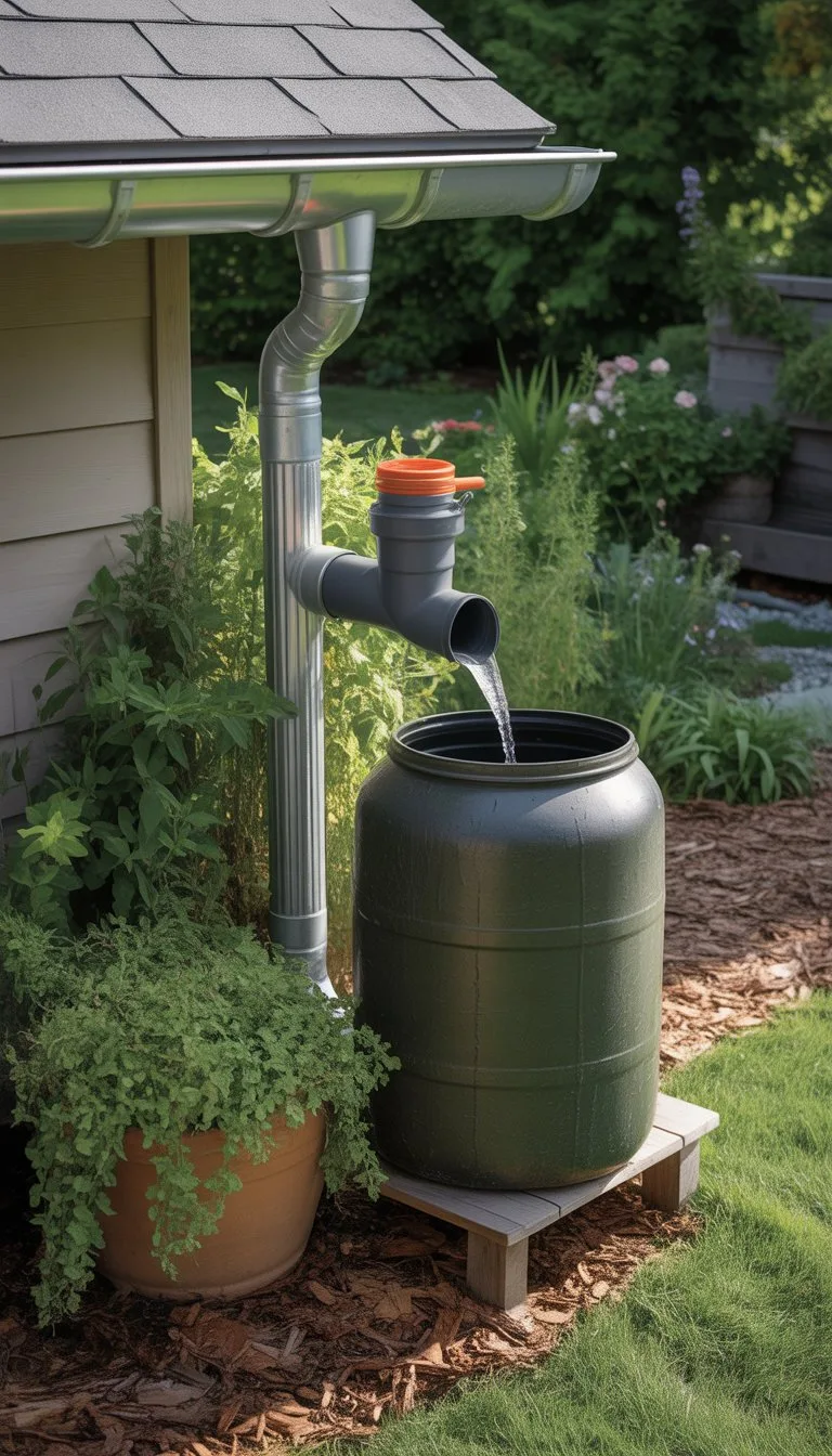How to catch rain water easily at home?