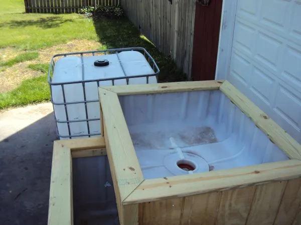 rain barrel vs IBC tote vs large tank