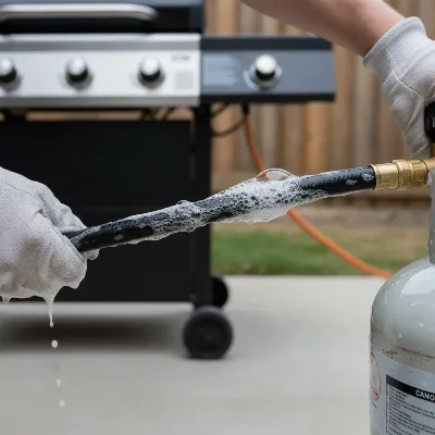 soapy water leak test
