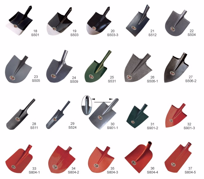 square-point vs round-point shovel