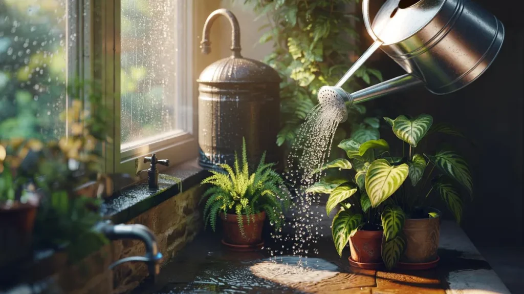 Which plants like rain water?